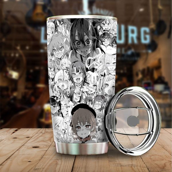 Ahegao Tumbler Cup Custom Manga Car Interior Accessories