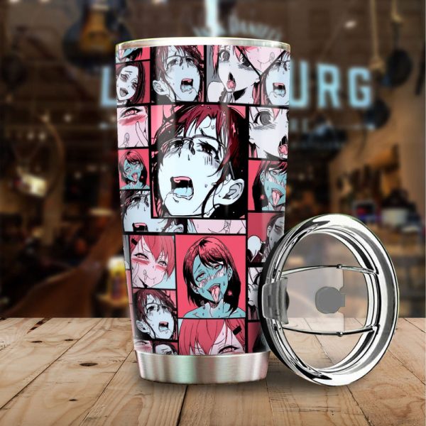 Ahegao Tumbler Cup Custom Vintage Car Interior Accessories