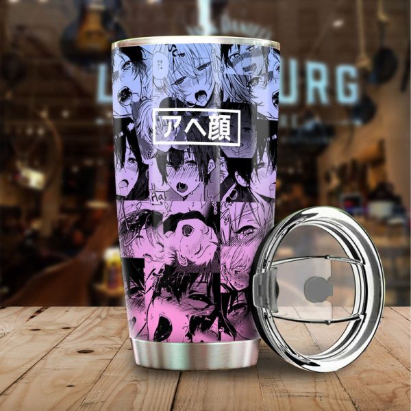 Ahegao Yaoi Tumbler Cup Custom Car Interior Accessories