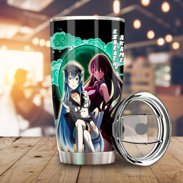 Akame And Esdeath Tumbler Cup Custom