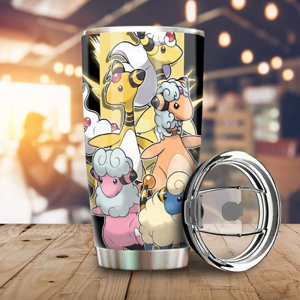 Ampharos Tumbler Cup Custom Car Accessories For Fans