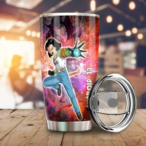 Android 17 Tumbler Cup Custom Dragon Ball Anime Car Accessories