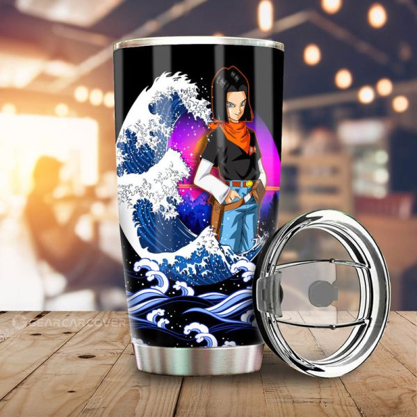 Android 17 Tumbler Cup Custom Dragon Ball Car Interior Accessories