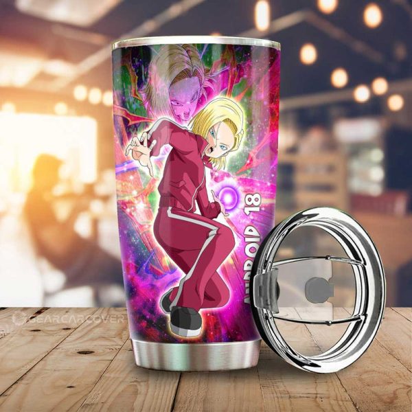 Android 18 Tumbler Cup Custom Car Accessories