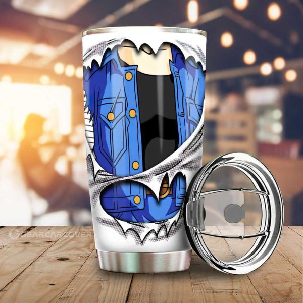 Android 18 Uniform Tumbler Cup Custom Dragon Ball Anime