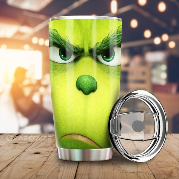 Angry Grinch Tumbler Cup Custom Car Accessories Christmas Decorations