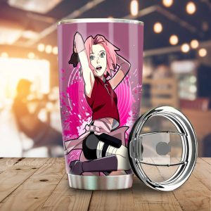 Anime Girl Haruno Sakura Tumbler Cup Custom Anime