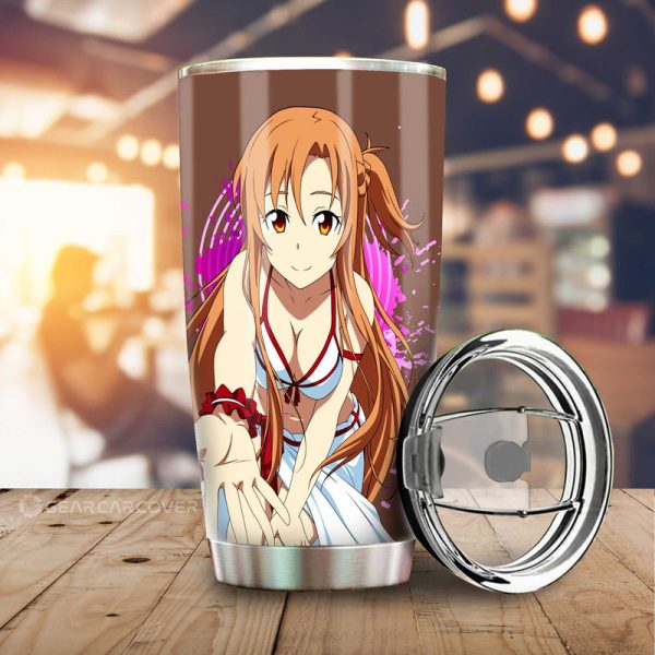 Anime Waifu Girl Asuna Yuuki Tumbler Cup Custom Sword Art Online Anime Car Accessories