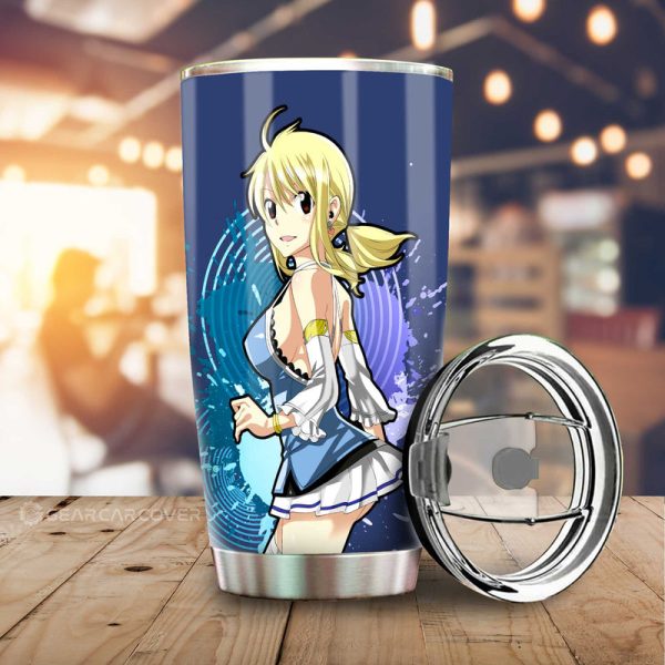 Anime Waifu Girl Lucy Heartfilia Tumbler Cup Custom Fairy Tail Anime Car Accessories