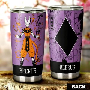 Beerus Tumbler Cup Custom Dragon Ball Anime Manga Color Style