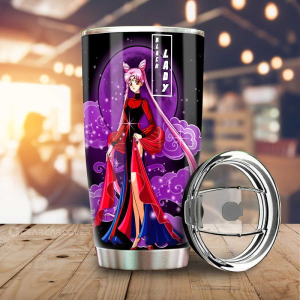 Black Lady Tumbler Cup Custom Car Interior Accessories