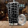 Black Skin Pattern Crocodile Tumbler Stainless Steel