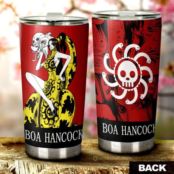 Boa Hancock Tumbler Cup Custom One Piece Anime Car Accessories Manga Color Style