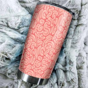 Brain Tumbler Stainless Steel Pattern