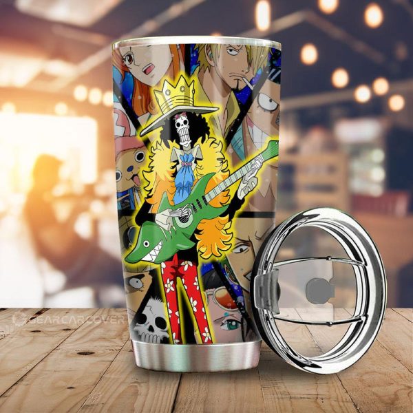 Brook Tumbler Cup Custom Anime One Piece Car Interior Accessories For Anime Fans