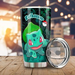 Bulbasaur Tumbler Cup Custom Tie Dye Style Anime Car Accessories