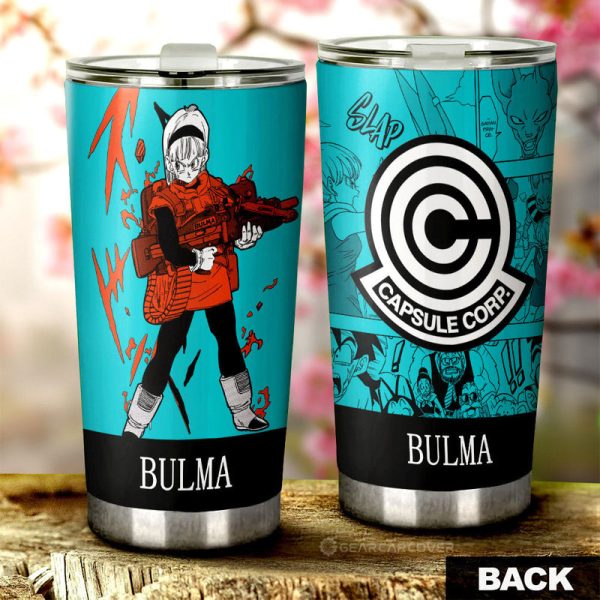 Bulma Tumbler Cup Custom Dragon Ball Anime Manga Color Style