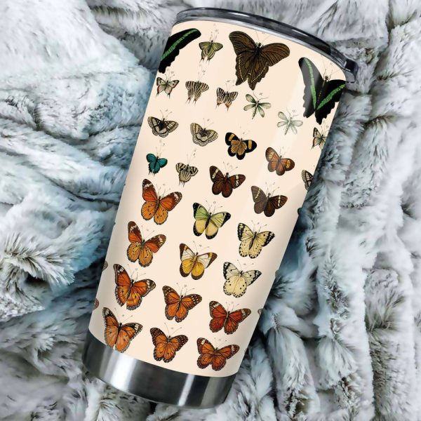 Butterfly Tumbler Cup Custom Pattern Insects Car Accessories