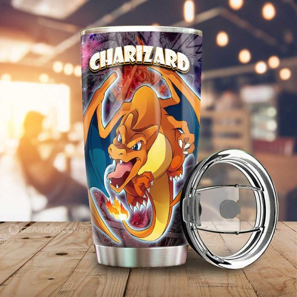 Charizard Tumbler Cup Custom Anime Galaxy Manga Style