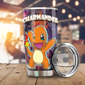 Charmander Tumbler Cup Custom Anime Galaxy Manga Style