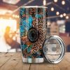 Cheetah Sunflower Tumbler Cup Custom Car Accessories