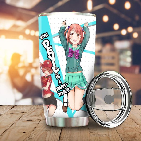 Chiho Sasaki Tumbler Cup Custom The Devil Is a Part-Timer! Anime Car Accessories