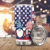 Christmas Gnome Tumbler Cup Custom US Flag Car Interior Accessories