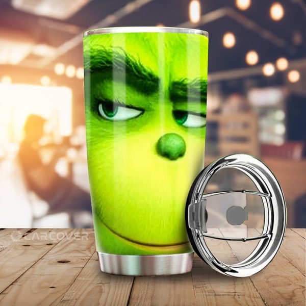 Christmas Grinch Tumbler Cup Custom Car Interior Accessories