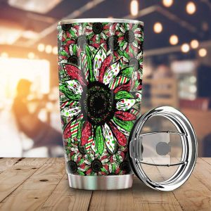 Christmas Sunflower Tumbler Cup Custom Car Decoration