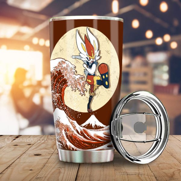 Cinderace Tumbler Cup Custom Pokemon Car Accessories