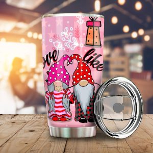 Couple Gnome Tumbler Cup Custom Car Interior Accessories