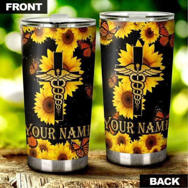 Custom Name Nurse Tumbler Cup Custom Car Accessories For Nurse