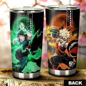 Deku And Bakugo Tumbler Cup Custom My Hero Academia Anime Car Accessories