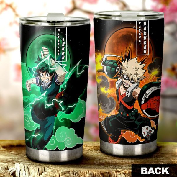 Deku And Bakugo Tumbler Cup Custom My Hero Academia Anime Car Accessories