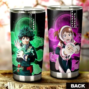 Deku And Uraraka Tumbler Cup Custom Car Accessories