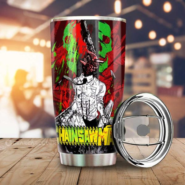 Denji Tumbler Cup Custom Chainsaw Man Anime Car Interior Accessories