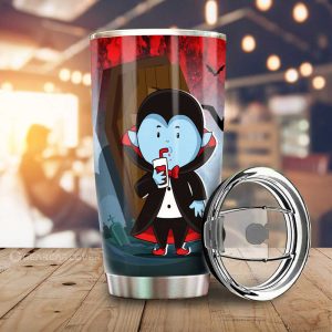 Dracula Tumbler Cup Custom Halloween Characters Car Interior Accessories