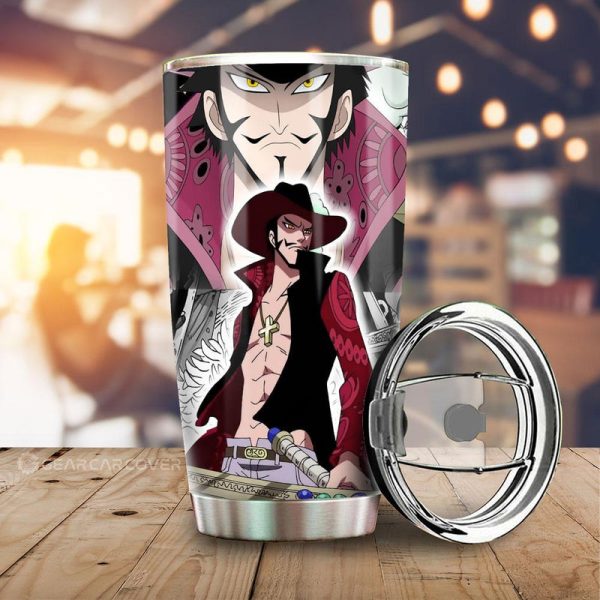 Dracule Mihawk Tumbler Cup Custom Anime One Piece Car Accessories