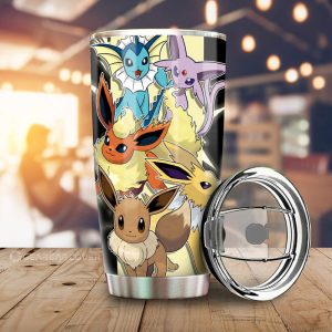 Eevee Tumbler Cup Custom Car Accessories For Fans