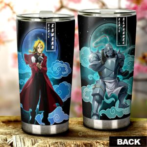 Elric Alphonse And Elric Edward Tumbler Cup Custom Anime Fullmetal Alchemist Car Interior Accessories