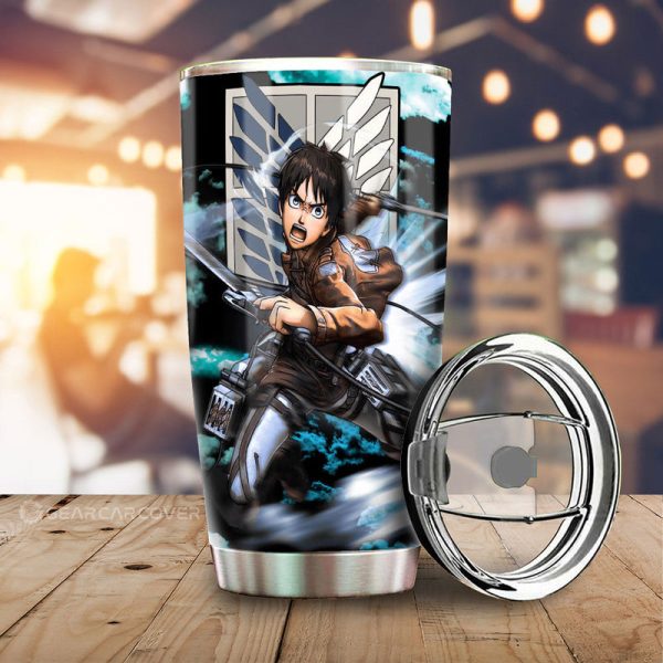 Eren Yeager Tumbler Cup Custom Car Interior Accessories