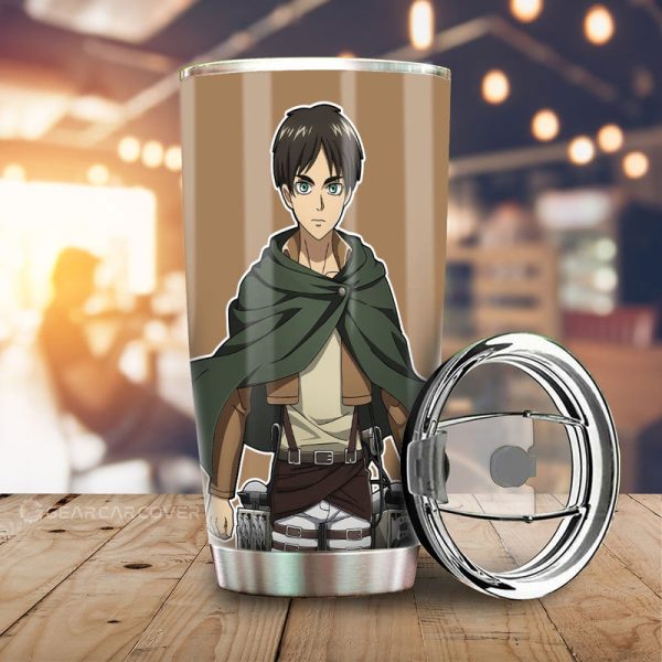 Eren Yeager Tumbler Cup Custom Main Hero Car Accessories