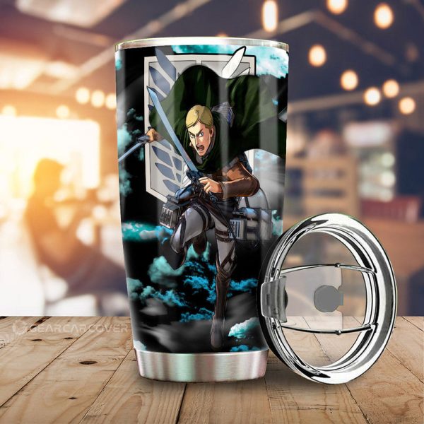 Erwin Smith Tumbler Cup Custom Attack On Titan Anime Car Interior Accessories