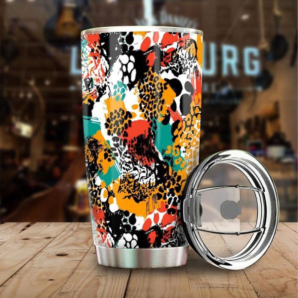 Exotic Leopard Tumbler Cup Custom Animal Skin Print