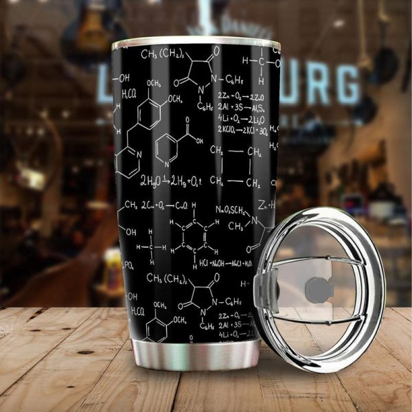 Formula & Equation Chemistry Tumbler Stainless Steel