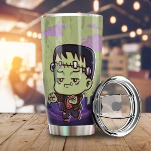 Frankenstein Tumbler Cup Custom Halloween Characters Car Interior Accessories