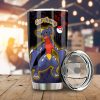 Garchomp Tumbler Cup Custom Tie Dye Style Anime Car Accessories