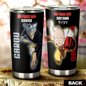 Garou Saitama Tumbler Cup Custom One Punch Man Anime Car Interior Accessories