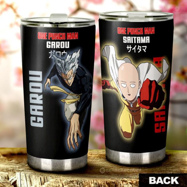 Garou Saitama Tumbler Cup Custom One Punch Man Anime Car Interior Accessories