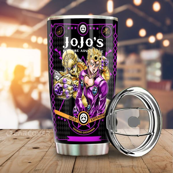 Giorno Giovanna Tumbler Cup Custom JoJo's Bizarre Adventure Anime Car Interior Accessories